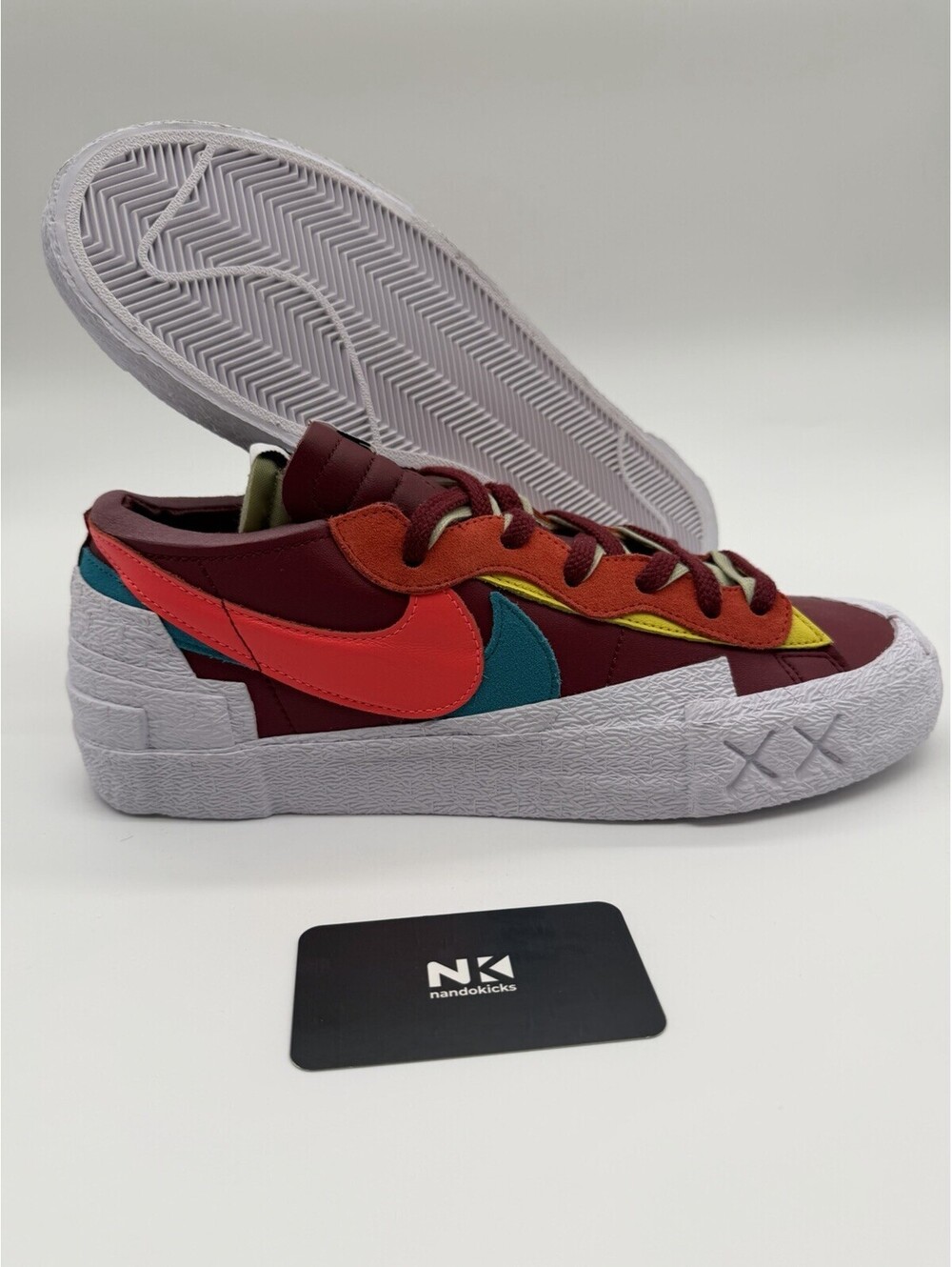 Nike x sacai x KAWS Blazer Low 'Team Red' DM7901-600 BRAND NEW MENS SZ 11.5